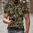 thumbnail image 2 of YUGYXL Camo Shirt for Men Women Short Sleeve T-Shirts Camouflage Printed Graphic Tees Unisex Summer Hunting Shirts D Camouflage XXL, 2 of 9