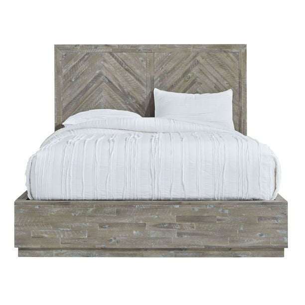 Solid Wood Storage Bed In Rustic Latte, Bed Frames California King Size