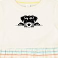thumbnail image 4 of Inktastic Peeking Miniature Schnauzer Girls Baby Dress, 4 of 5