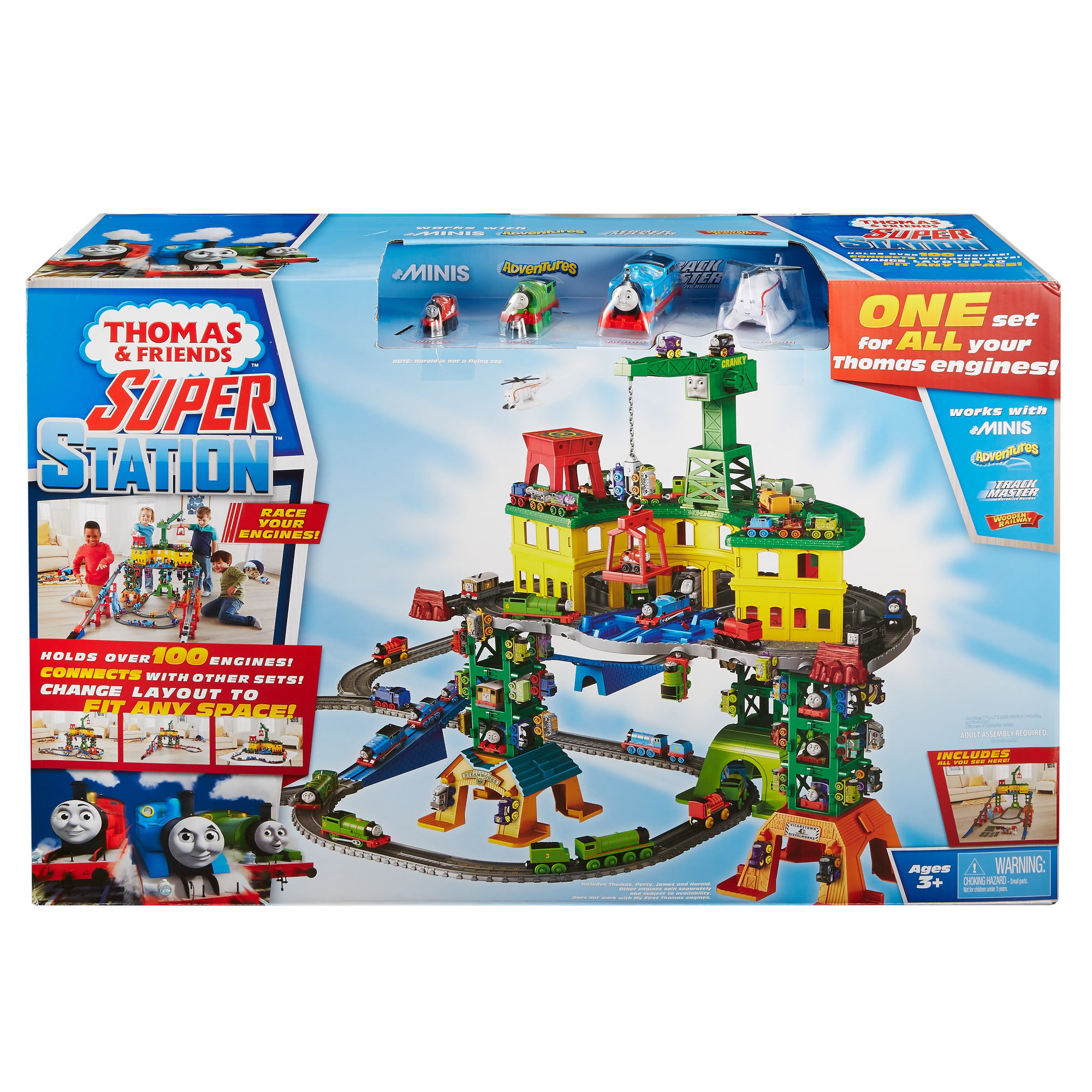 Thomas and Friends Super Station Railway Train Track Playset Fisher Price 