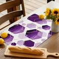 thumbnail image 3 of Placemats Set of 6, Purple Geometric Place Mats Modern Abstract Lines Tablemats Washable Placemat Table Decoration for Kitchen Table Dinner Party Home Decor Indoor Outdoor 13x19 Inch, 3 of 9
