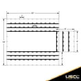 thumbnail image 4 of Lightweight Lumber Tarp - 24' x 20' (8' Drop & Flap) - 14 oz. Black, 4 of 7
