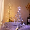 thumbnail image 5 of Adornos navideños regalo chapado árbol de hierro forjado LED cristal luminoso árbol de Navidad adornos de mesa de cristal luz de noche, 5 of 5
