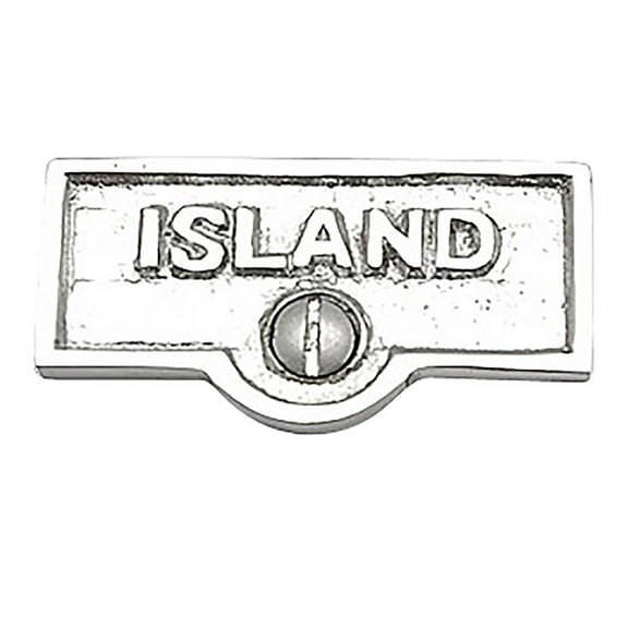 Switch Plate Tags ISLand Name Signs Labels Chrome Brass Traditional Engraved Wall Light Switch Cover Labels | Renovators Supply
