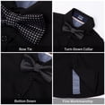 thumbnail image 5 of LittleSpring Button-Down Shirt with Bow Tie, Dress Shirt, Little Boys Size 7-8, 5 of 6