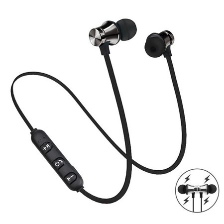 Deyuer XT11 Neckband Earphone In-ear Magnetic Adsorption Sports Wireless Bluetooth-compatible Headset with Mic for Gaming