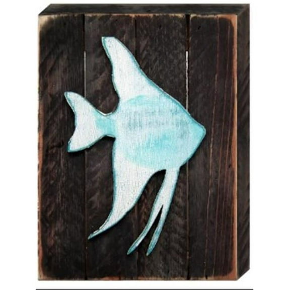 Designocracy 98525-12 Tropical Fish Art on Board Wall Decor