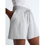 Scoop Women's and Women's Plus Scubaknit Seamed Shorts, 4.5'' Inseam, Sizes XS-4X