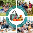 thumbnail image 6 of FORMRS Insulated Lunch Bag for Work School Unisex Large Capacity Cooler with Shoulder Strap, Pink Cheetah, 6 of 6