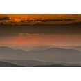 thumbnail image 2 of OBrien, Jay 32x23 White Modern Wood Framed Museum Art Print Titled - Mountain landscape in an orange Sunset, 2 of 4
