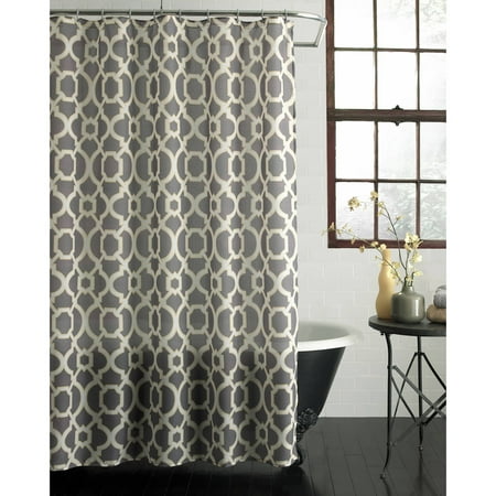 Excell Geo Lattice 70 X 72 Fabric Shower Curtain Grey And Yellow Excell Geo Lattice 70 X 72 Fabric Shower Curtain Grey And Yellow Com