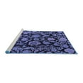 thumbnail image 2 of Ahgly Company Machine Washable Indoor Square Oriental Blue Traditional Area Rugs, 3' Square, 2 of 4