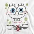 thumbnail image 2 of SpongeBob SquarePants SpongeBob Scribble Smile Unisex Adult Crewneck Sweatshirt, White, Large, 2 of 5