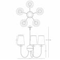 thumbnail image 4 of 1423-Robert Abbey Lighting-Fineas - Five Light Chandelier  Dark Antique Nickel/Alabaster Stone, 4 of 4