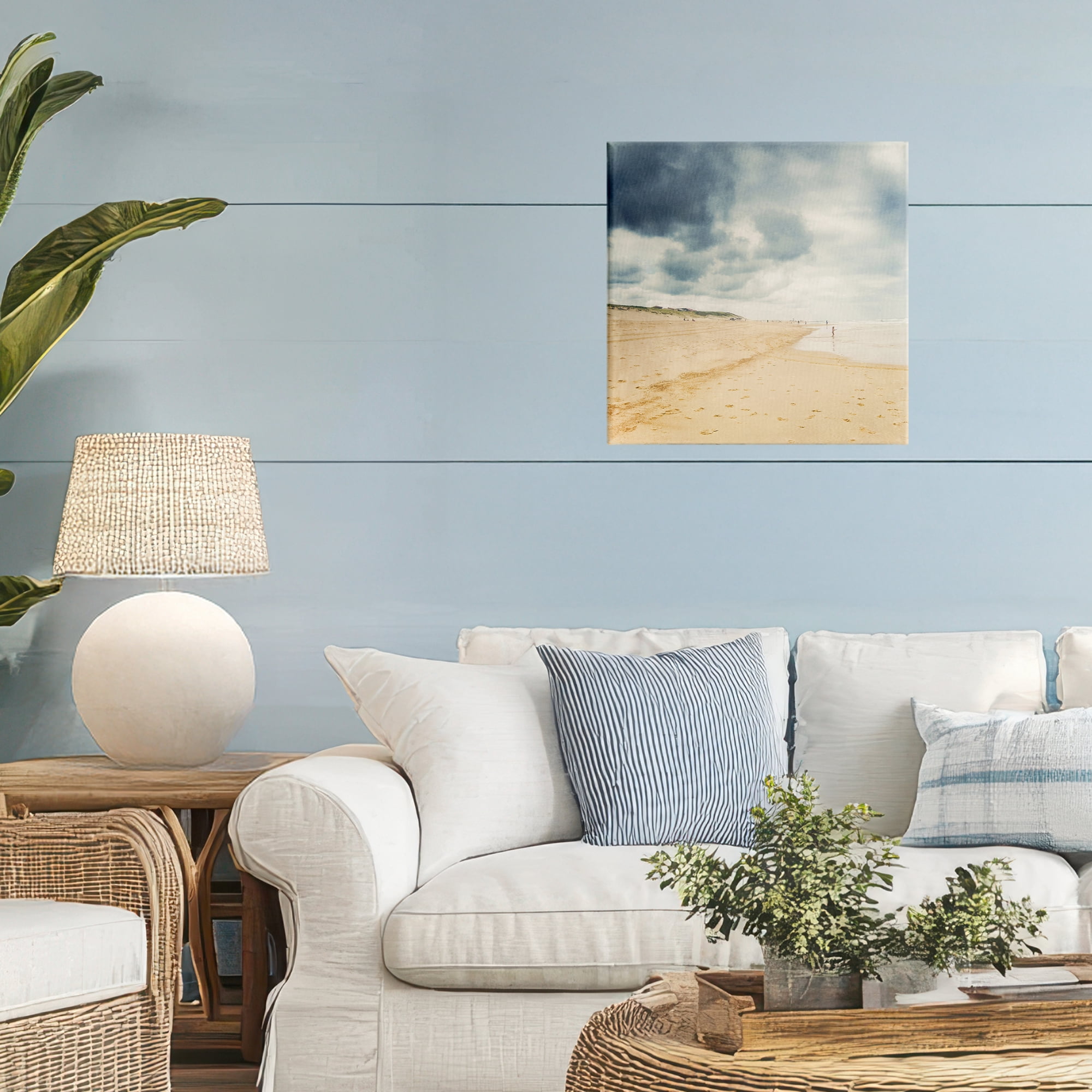 Stupell Industries Beach On A Cloudy Day Canvas Wall Art, design by Dirk Wüstenhagen