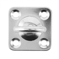 thumbnail image 4 of 10Pcs Square Swivel Pad Eye Rotatable Ceiling Hook Wall Mounted Hook Stainless Steel Eye Pad Plate(with Screws), 4 of 7