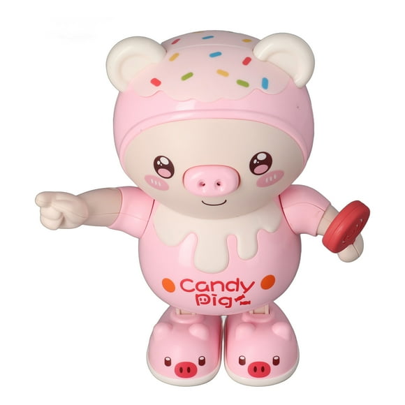 Dancing Pig Interactive Toy, Electronic Dancing Pig Endless Fun Cool Light For Outdoor Blue,Pink