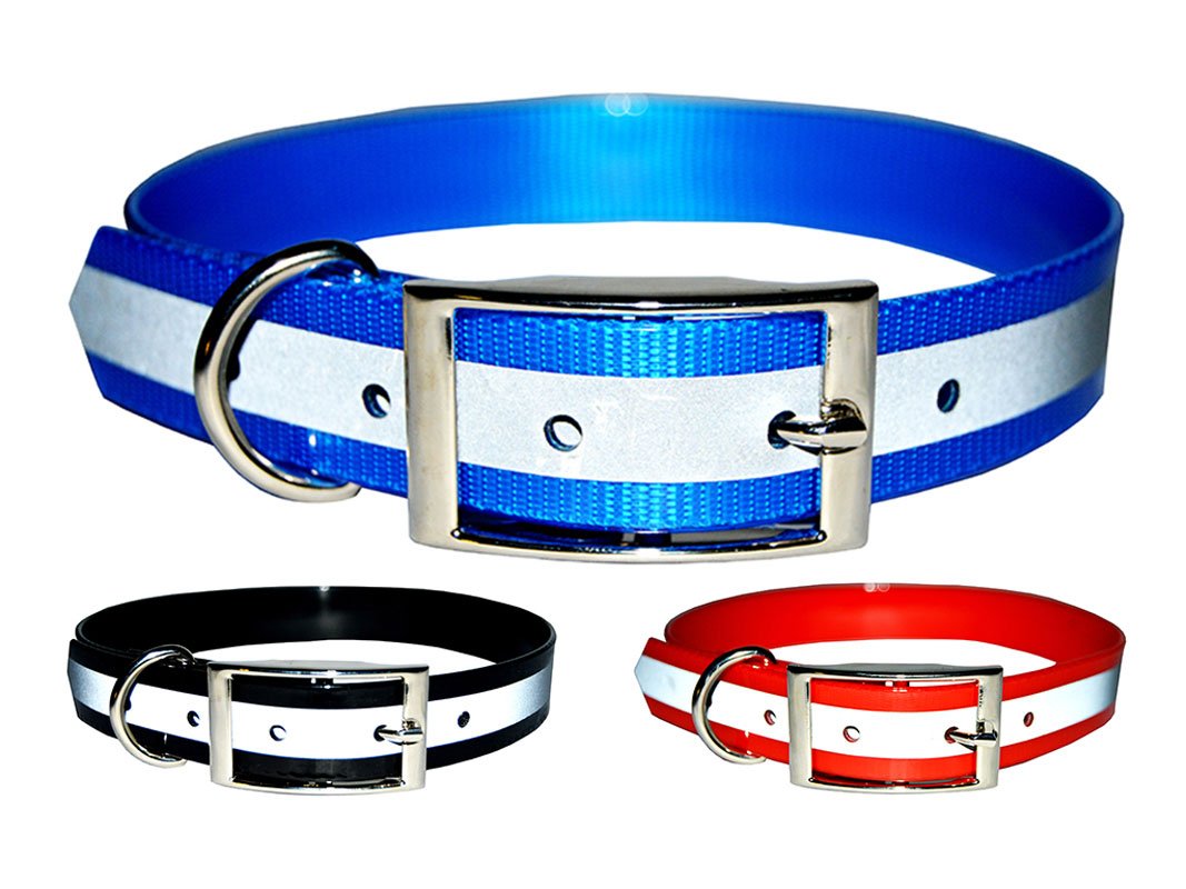 New Reflective Dark Dog Collar, Strong TPU Safety Collar, Suitable for