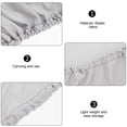 thumbnail image 4 of UPOUART Flexible Soft Computer Dust Cover Light Grey Stretchy Sleeve Protective For Home Office 1Pack, 4 of 7