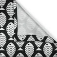 thumbnail image 3 of Ambesonne Animal Kitchen Curtains, Marine Creatures Sea, 55"x39", Black White, 3 of 3