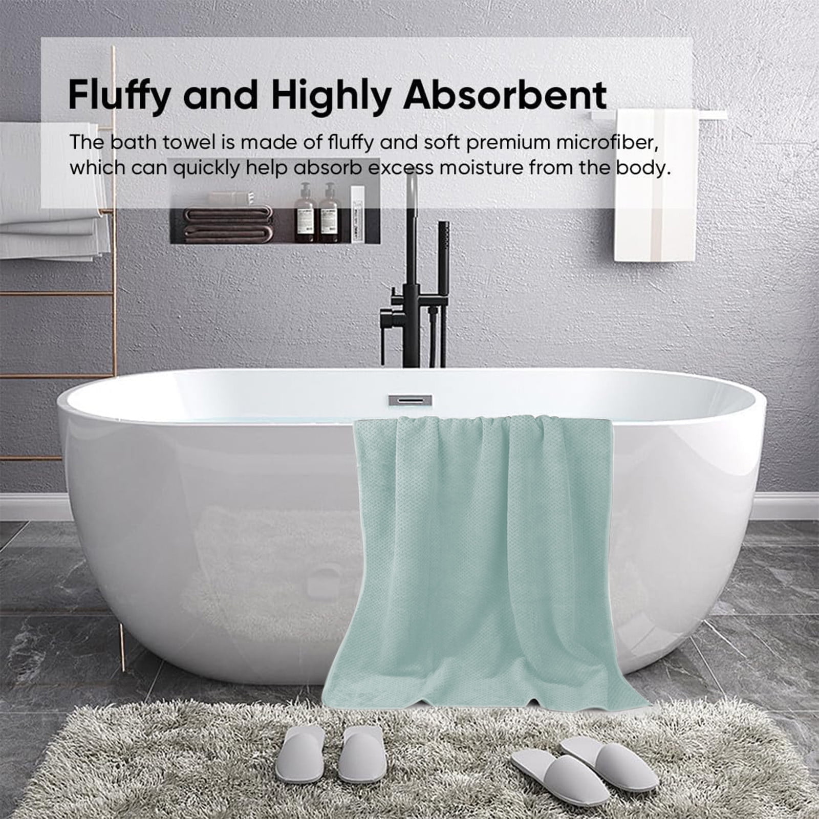 Large Bath Towels Clearance Cotton Bath Towel Sheets Oversized Soft Highly Absorbent Oversized Bath Towels for Plus Size Towels for Bathroom Thick Large Bath Towel Household Quick Drying Bath Towel Wa...