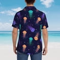 thumbnail image 6 of Haiem Sea Jellyfish Printed Hawaiian Shirt for Men - Men’s Casual Beach Summer Shirts - Stretch Fabric with Modern Fit-X-Large, 6 of 9