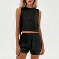 thumbnail image 2 of Women's Shorts Suit Casual Outfit For Everyday Wear Loose Fit Trendy Style Sexy Ensemble, 2 of 2