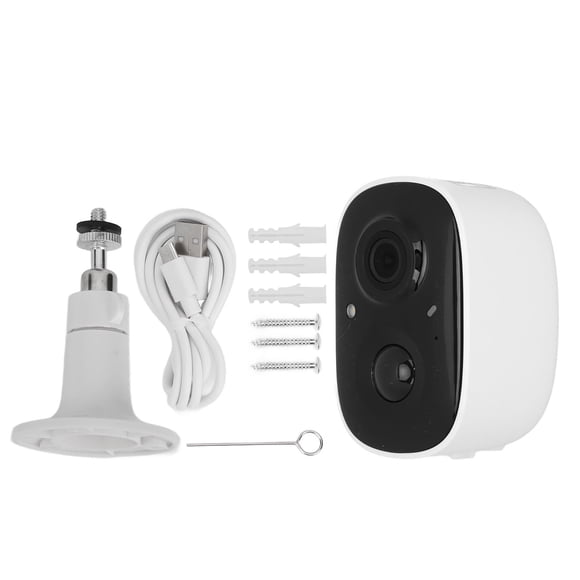 Cámara con batería de visión nocturna, cámara con batería inalámbrica de 2MP Cámara de seguridad inalámbrica Cámara con batería inalámbrica Rendimiento probado Jadeshay A