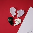 thumbnail image 2 of Pendant Silicone Molds Resin Casting Molds For UV Resin Epoxy Resin Jewelry Making Heart White 46x34x5.5mm Hole: 3x4mm & 6x7mm 2pcs/set, 2 of 7