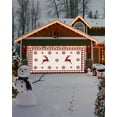 thumbnail image 4 of Garage Door Banner Cover 6 x 13 ft, Christmas Red Snowflake and Elk Christmas Garage Door Decorations Holiday Christmas Backdrop Decor for Winter New Year Xmas Party, 4 of 6