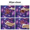 thumbnail image 4 of Shangniulu Mandala Round Table Cloth, Mystical Psychedelic Universe Flower in Space Motif Art Print, Elastic edge, Waterproof and wipeable, Suitable for restaurant kitchen parties, 4 of 7