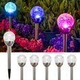 thumbnail image 1 of Luces Solares de Jardín GIGALUMI Cambiantes de Color 6 Paquetes, 1 of 8
