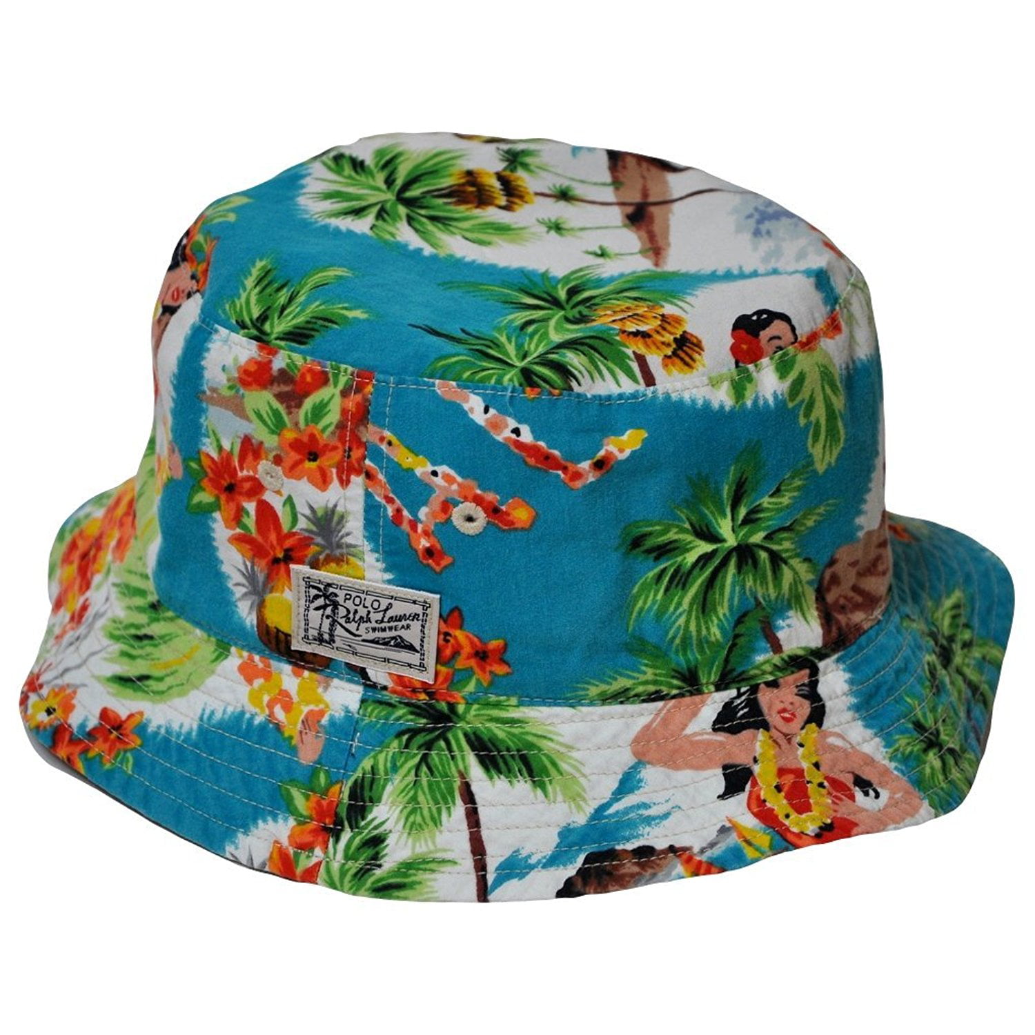 Polo Ralph Lauren Men's Reversible Bucket Hat-Turquoise - Walmart.com