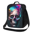 thumbnail image 1 of Fotbe Modern Abstract Colorful Skull B Lonchera Bolsa de Almuerzo para Hombres y Mujeres, Lonchera de Gran Capacidad, Bolsa de Almuerzo Reutilizable, Bolsa Térmica Aislante, 1 of 7