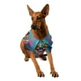 thumbnail image 2 of Hippie Bernese Mountain Dog Portrait oil painting Watercolor Tie-dye Vintage Hawaiian Summer Shirt for Small Medium Large Dog Cat Berner Lover Gifts - 00015, 2 of 6