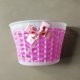 thumbnail image 5 of Advancent Cesta para patinete de bicicleta para niños, bolsa hecha a mano con lazo de punto de plástico para bicicleta de niños, cesta tejida Ciclismo, 5 of 6