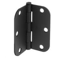 thumbnail image 5 of Cauldham (12 Pack) Heavy-Duty 3-1/2" Interior Door Hinges with 5/8" Radius Corners - Black, 5 of 7