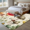 thumbnail image 4 of Large Area Rugs for Living Room Bedroom, Red Mushrooms 6'x9' Rug Washable Carpet Runner Indoor Outdoor, Spring Floral Farmhouse Botanical Elegant Non Slip Floor Mats Rug for Kitchen, Playroom, 4 of 8