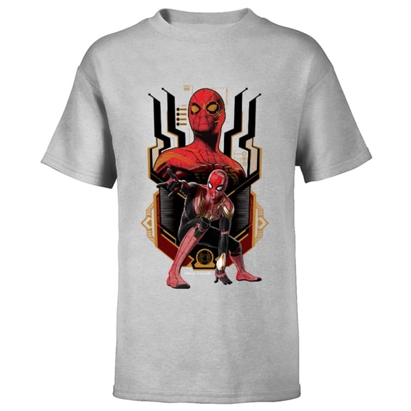 Marvel Spider-Man: No Way Home Nanotech Spider Suit - Short Sleeve T-Shirt for Kids – Customized-Athletic Heather