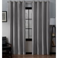 thumbnail image 1 of Exclusive Home Curtains Loha Linen Grommet Top Curtain Panel Pair, 54x108, Dove Grey, 2 Count, 1 of 1
