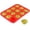 Red, variant on 12-Cavity Silicone Baking Pan - Food Grade Round Silicone Muffin Mold, Non-Stick Surface, Easy Release, Heat Resistant, Flexible, Easy To Clean For Diy Baking Projects - For Home