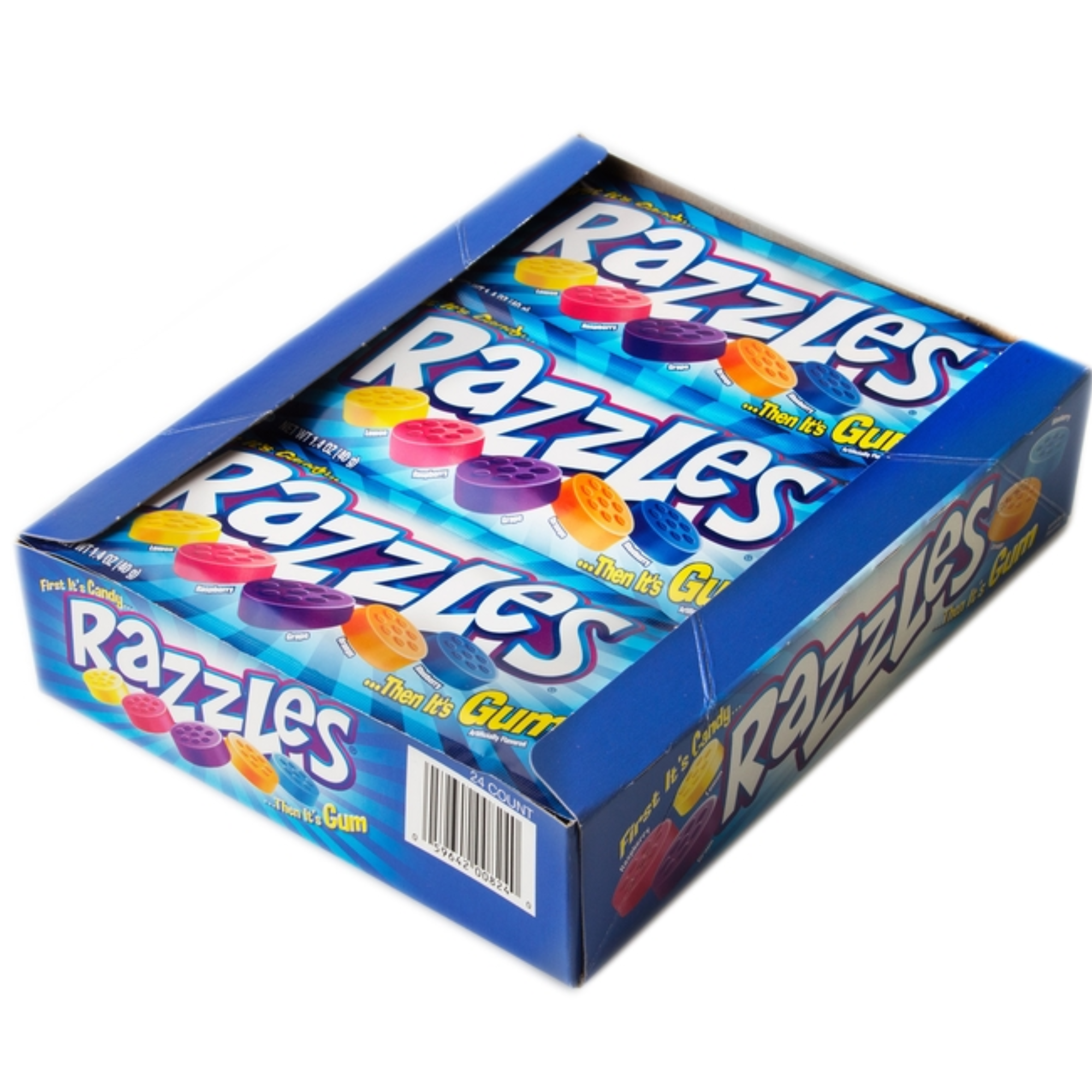 Razzles ORIGINAL Flavor Candy Gum 1.4 Ounce (Pack of 24)