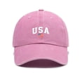 thumbnail image 4 of AirLoni Unisex Baseball Visor Caps Casual Embroidered Solid Adjustable Outdoor Sunshade Breathable Foldable Trucker Hat Pink,One Size, 4 of 4