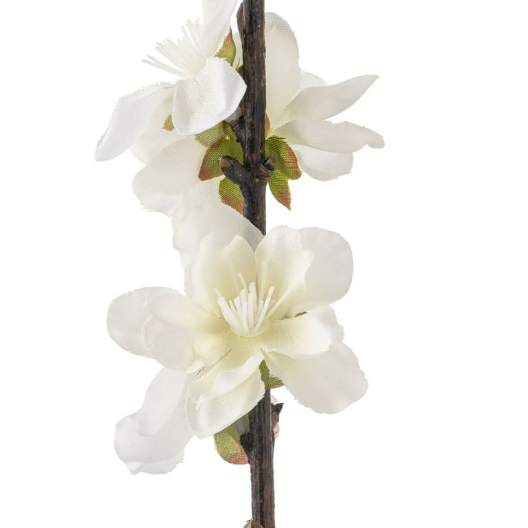 12 Pack Off White Peach Blossom Spray by Ashland