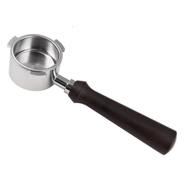 Bewildely Mango para máquina de café, recipiente para bebidas sin fondo, portafiltro de acero inoxidable, herramienta para hacer leche, agarre Juegos de servir café y té Tipo 2 Bewildely HA064527-02