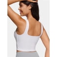 thumbnail image 2 of Women Cropped Tank Tops Sleeveless Square Neck Tanks Basic Crop Tops, 2 of 4