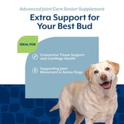 NaturVet Advanced Joint Care Senior Supplements, Bacon and Chicken Flavor, 60 Count