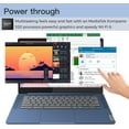 thumbnail image 2 of Lenovo Slim 3 Chromebook Laptop for Business Student, 14'' FHD IPS Touchscreen, 8-Core MediaTek Kompanio 520 Processor, 4GB RAM, 64GB eMMC, Wi-Fi 6, Bluetooth, Chrome OS, Abyss Blue, 2 of 8