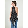 thumbnail image 4 of Blusa Halter con estampado de lunares Roman Fashion /Juvenil, 5016 (Negro) negro G, 4 of 6