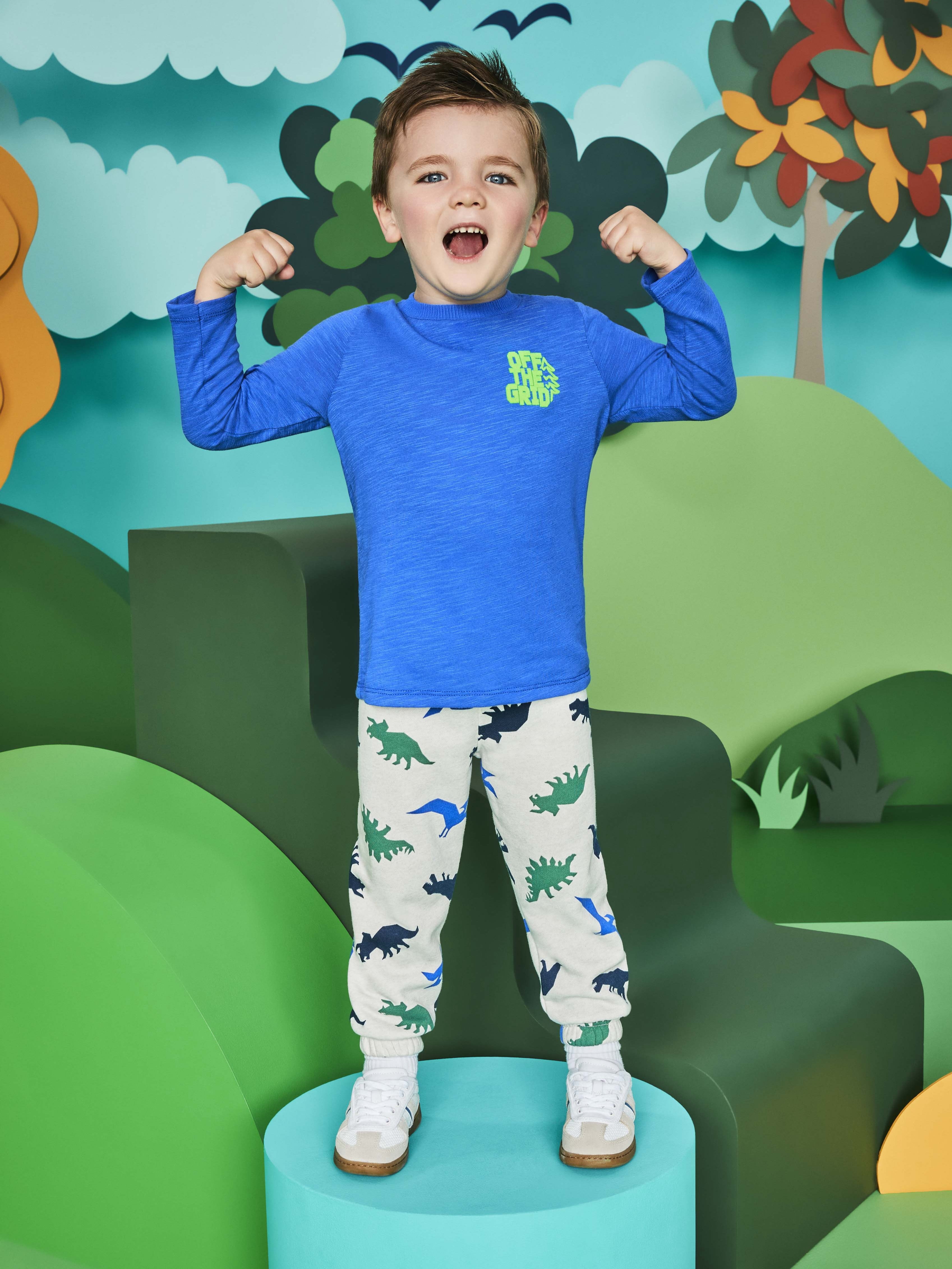 Garanimals Toddler Boys Long-Sleeve Graphic Tee, Sizes 18M-5T